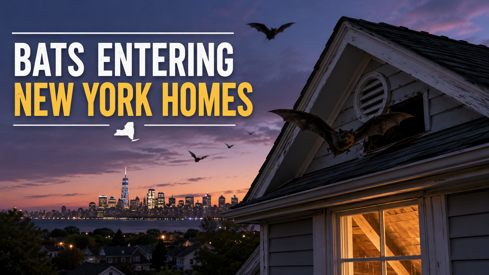 Bat pest control and bats entering homes in New York