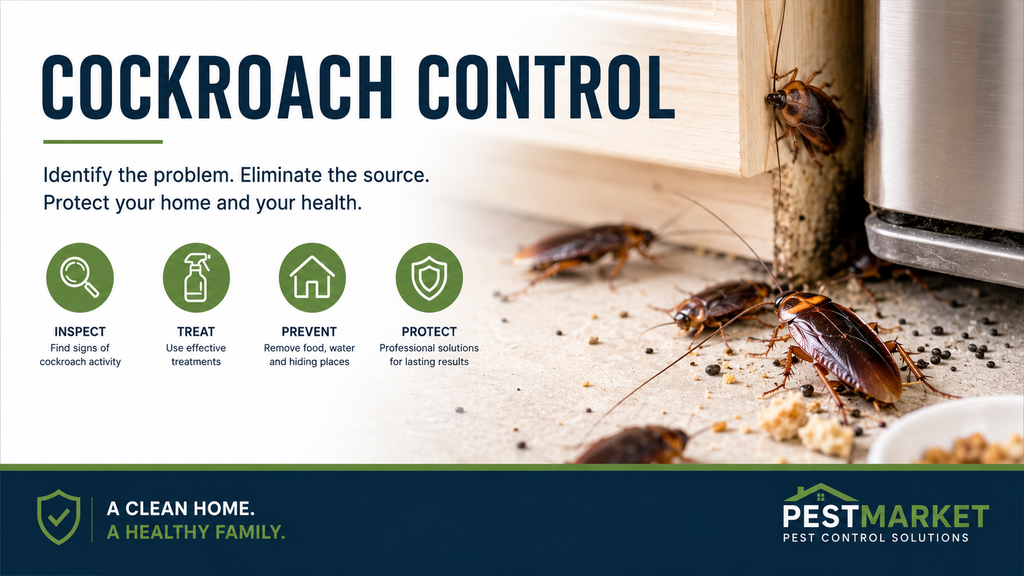 Cockroach control and signs of a cockroach infestation