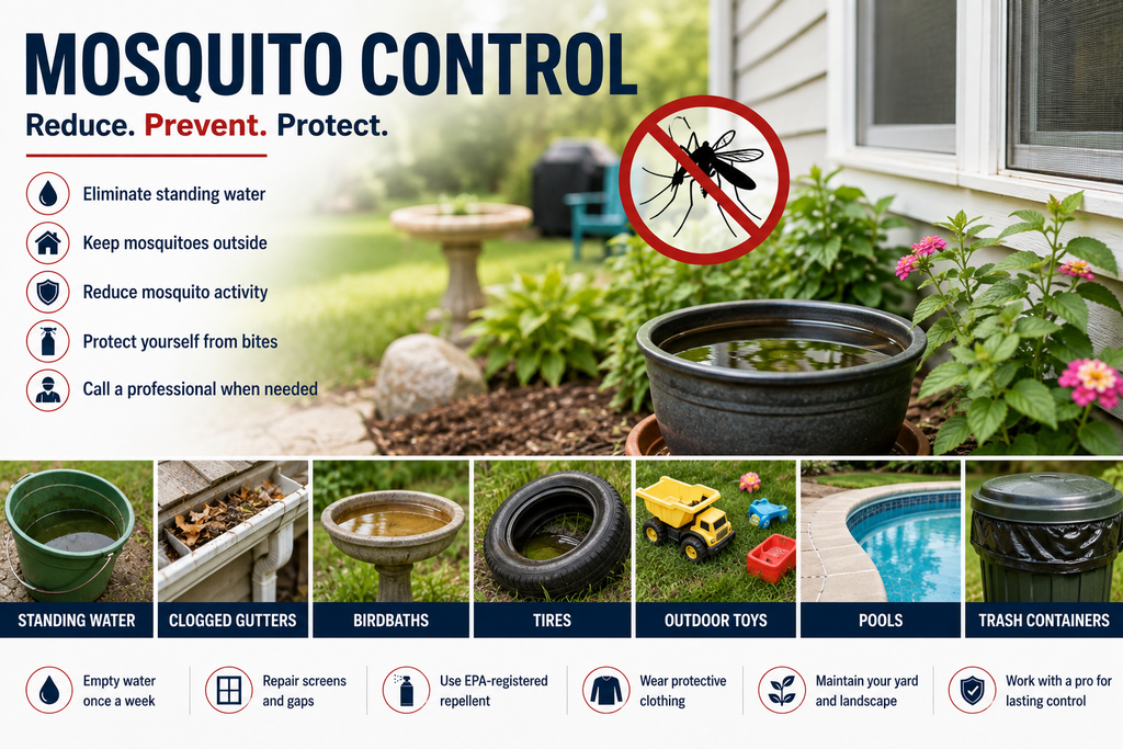 Mosquito control and prevention around the home