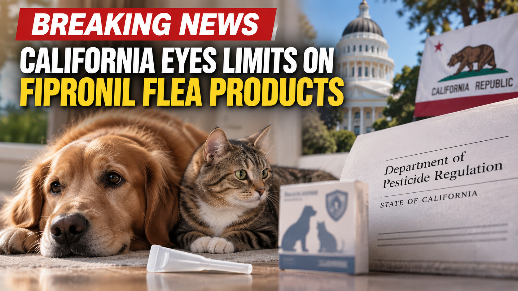 California Eyes Limits on Fipronil Flea Products