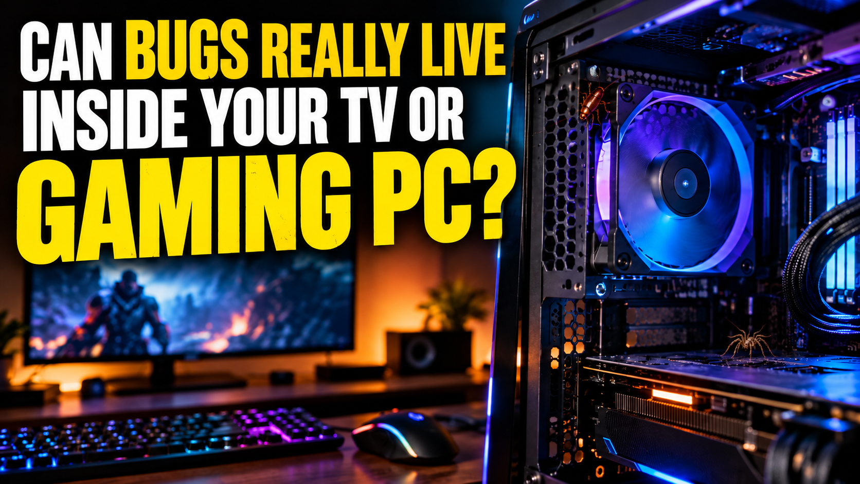 Can Bugs Really Live Inside Your TV or Gaming PC?