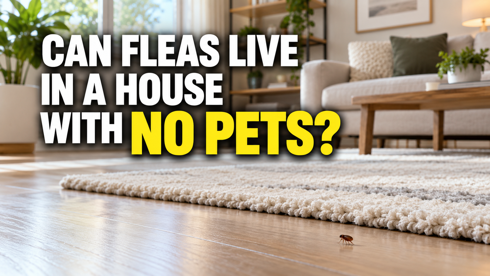 Can Fleas Live in a House With No Pets?