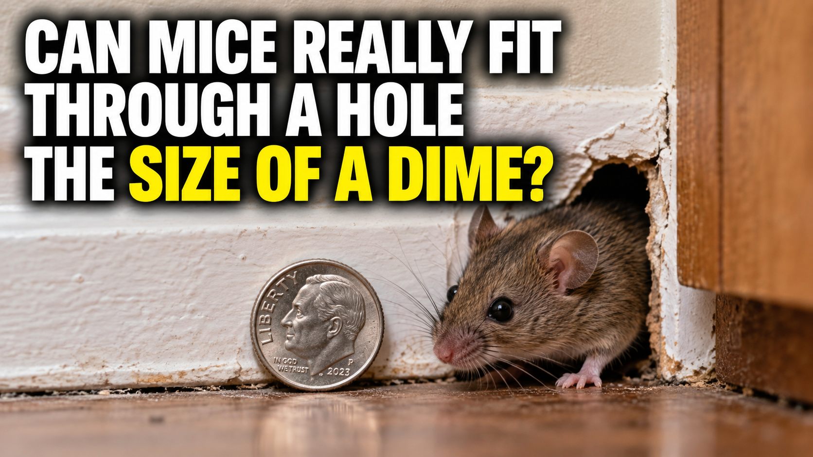 Can Mice Really Fit Through a Hole the Size of a Dime?