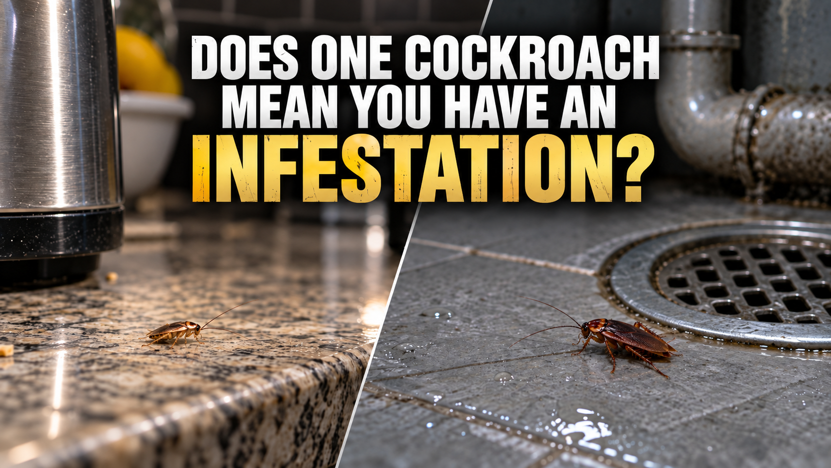 Does One Cockroach Mean You Have an Infestation?