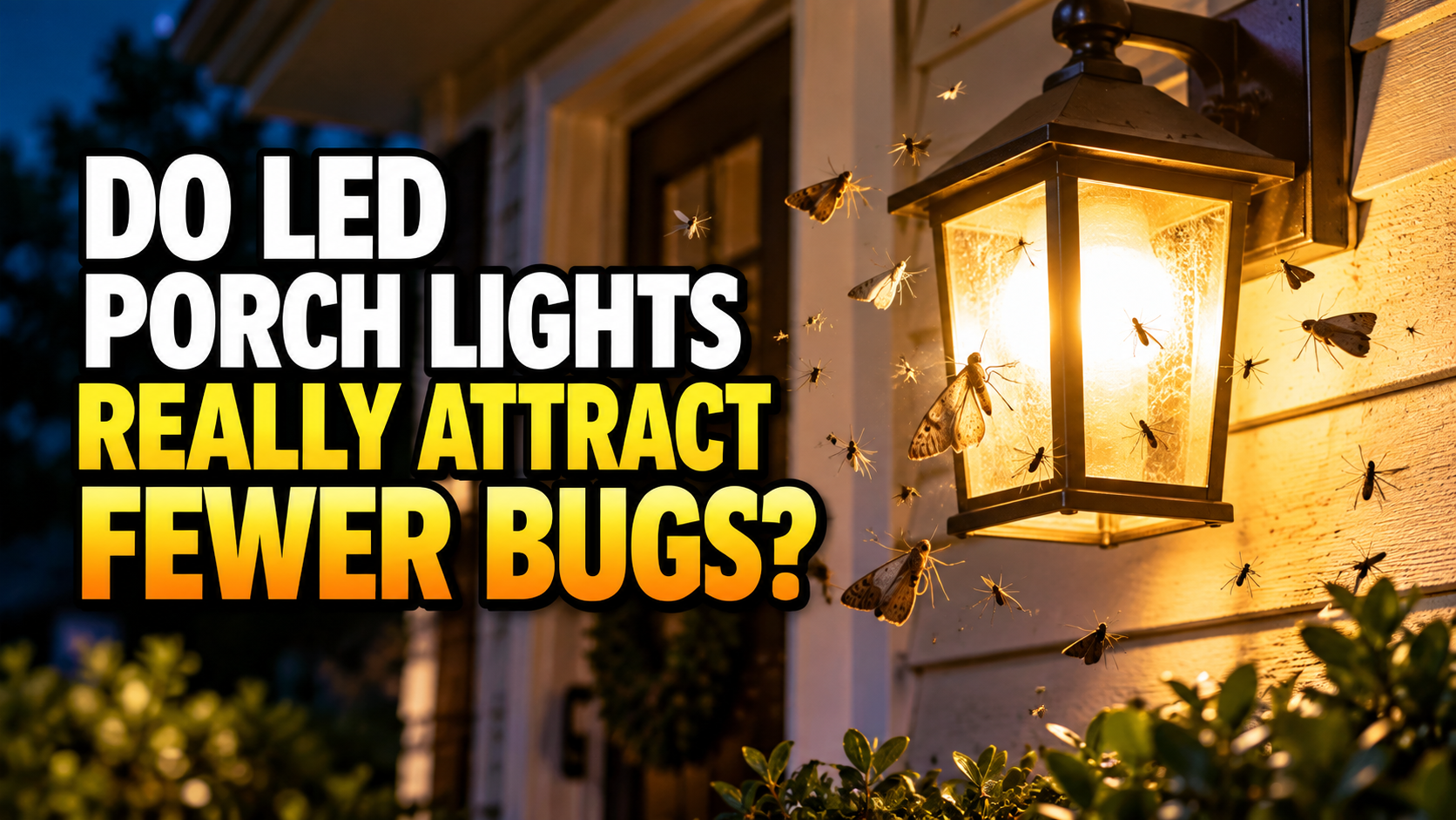 Do LED Porch Lights Really Attract Fewer Bugs?