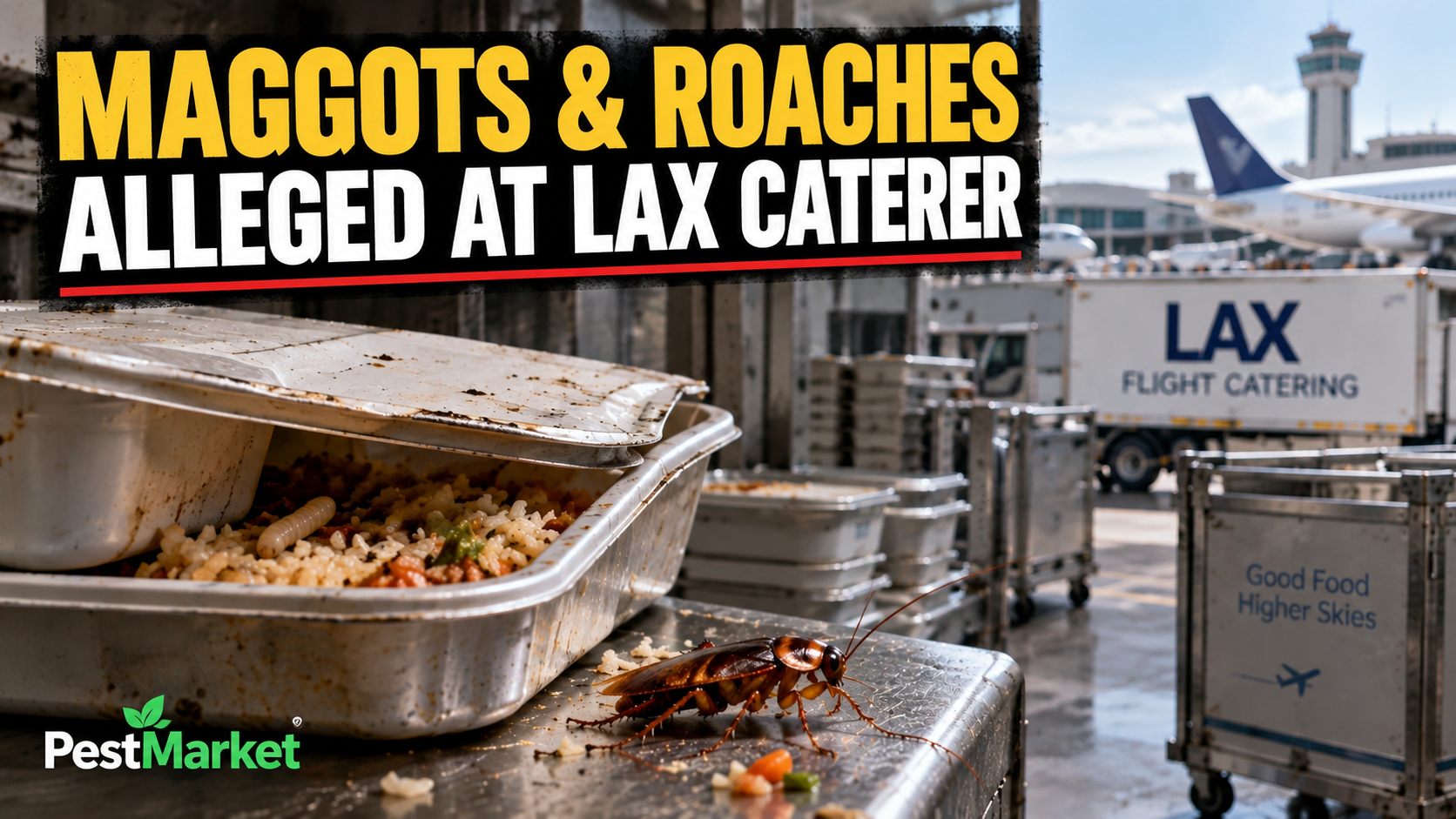 LAX Airline Caterer Faces Maggot and Roach Claims
