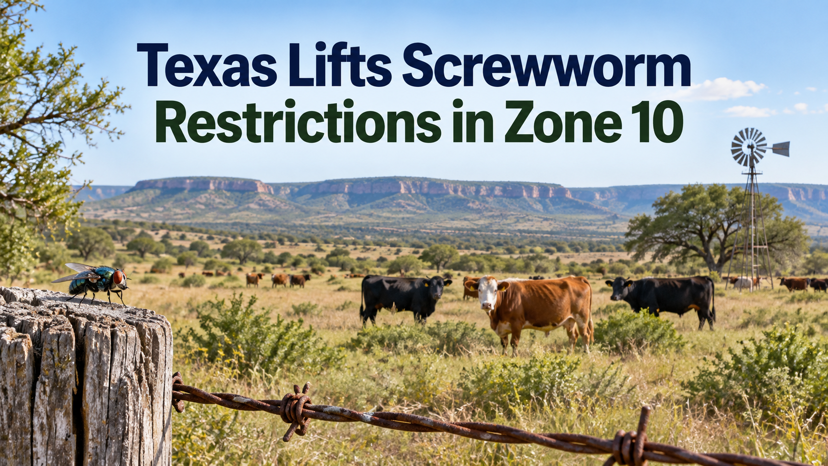 Texas Lifts Screwworm Restrictions in Zone 10