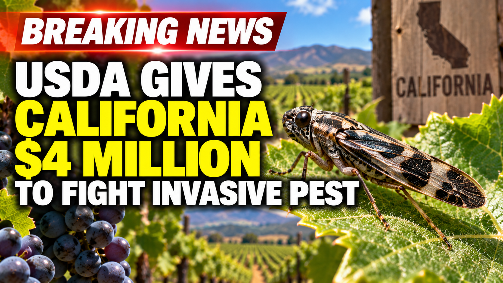 USDA Gives California $4 Million to Fight Invasive Pest