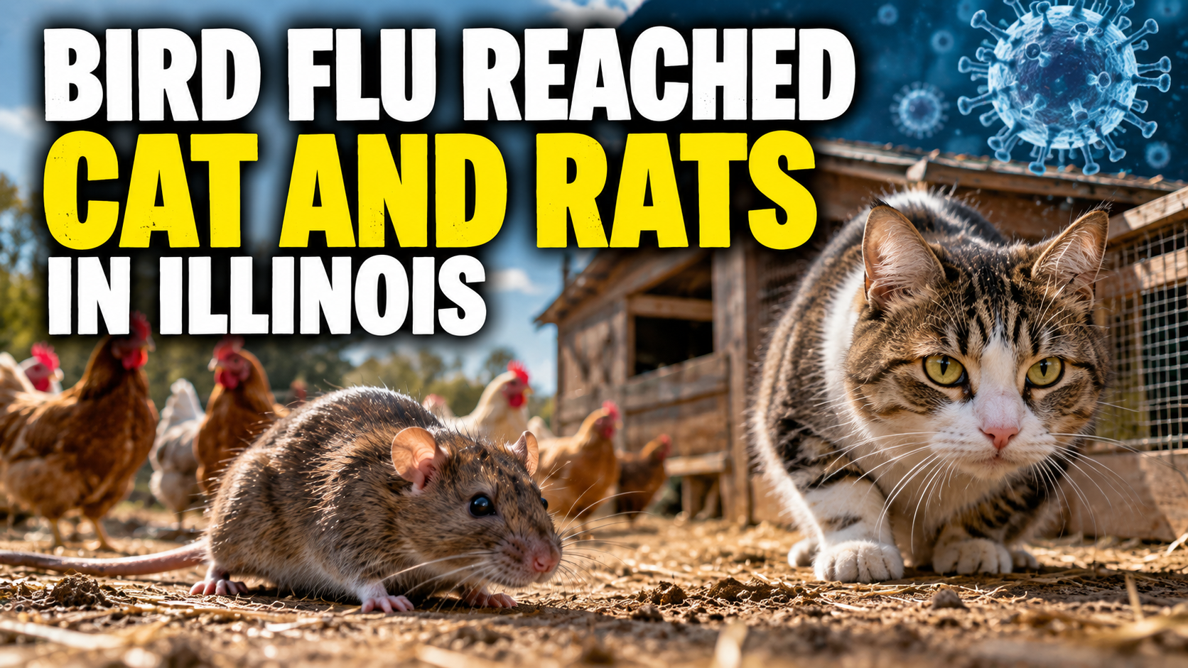 Study Finds Bird Flu Reached Cat and Rats in Illinois