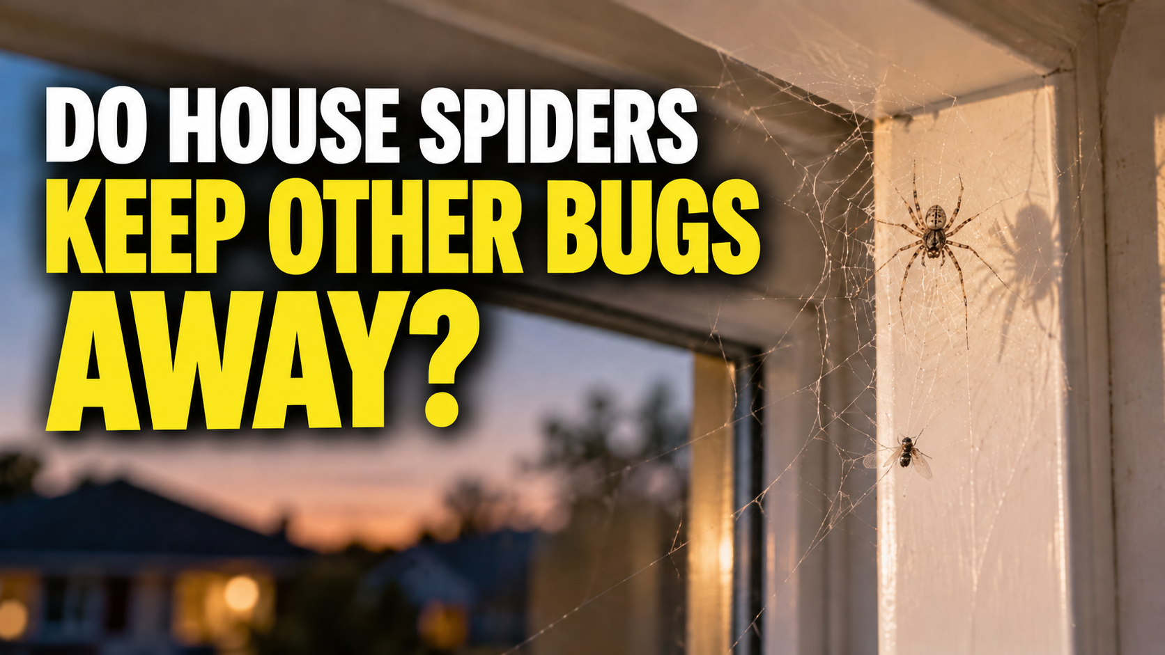 Do House Spiders Keep Other Bugs Away?