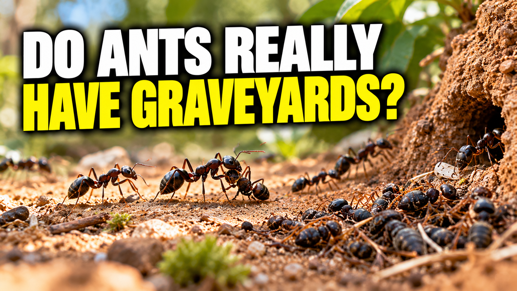 Do Ants Really Have Graveyards?