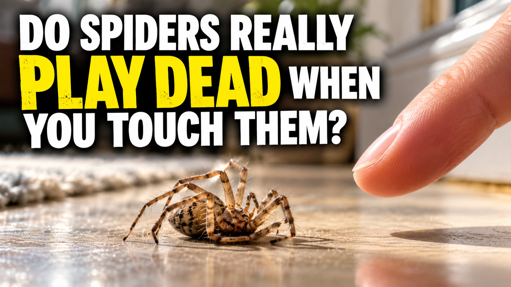 Do Spiders Really Play Dead When You Touch Them?