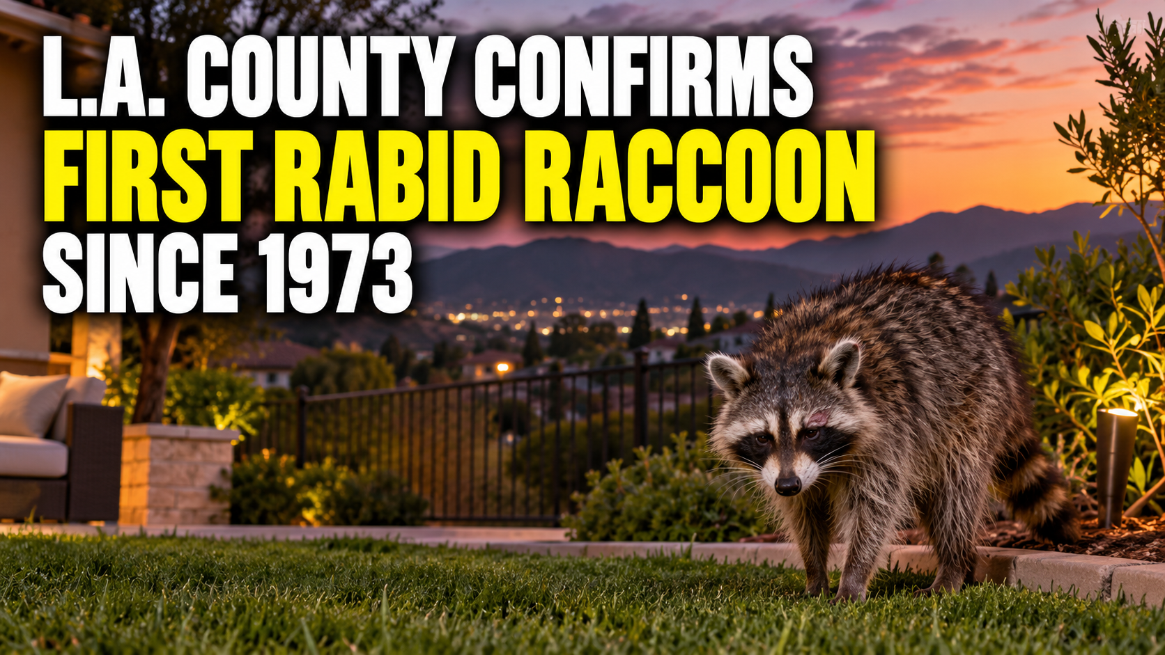 L.A. County Confirms First Rabid Raccoon Since 1973
