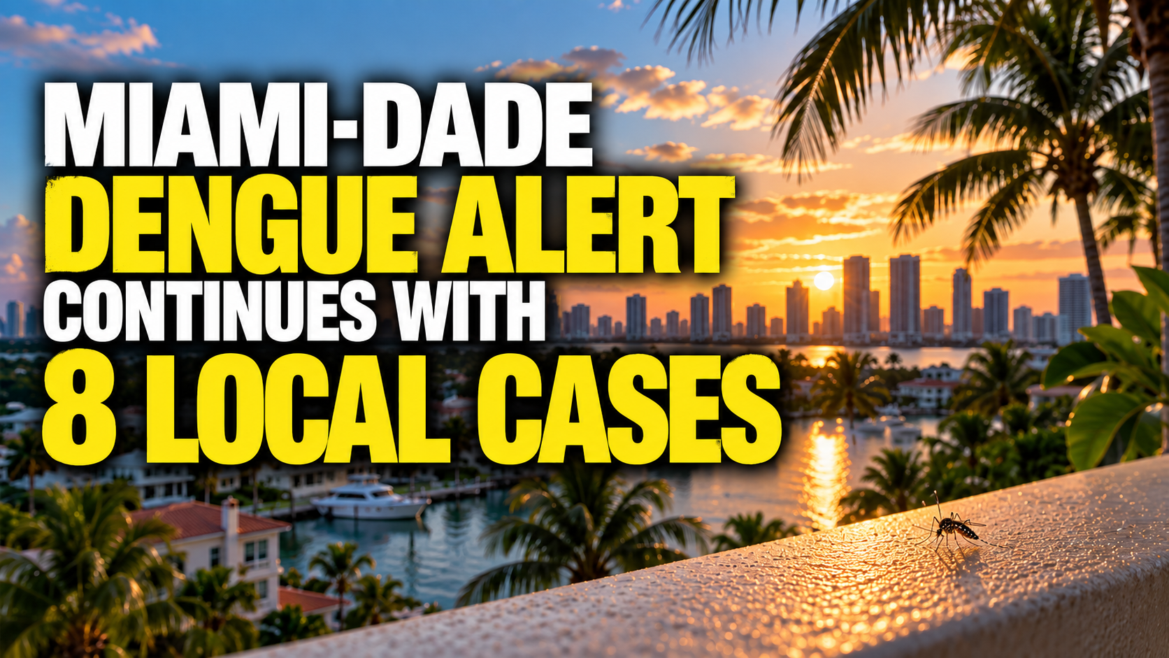 Miami-Dade Dengue Alert Continues With 8 Local Cases