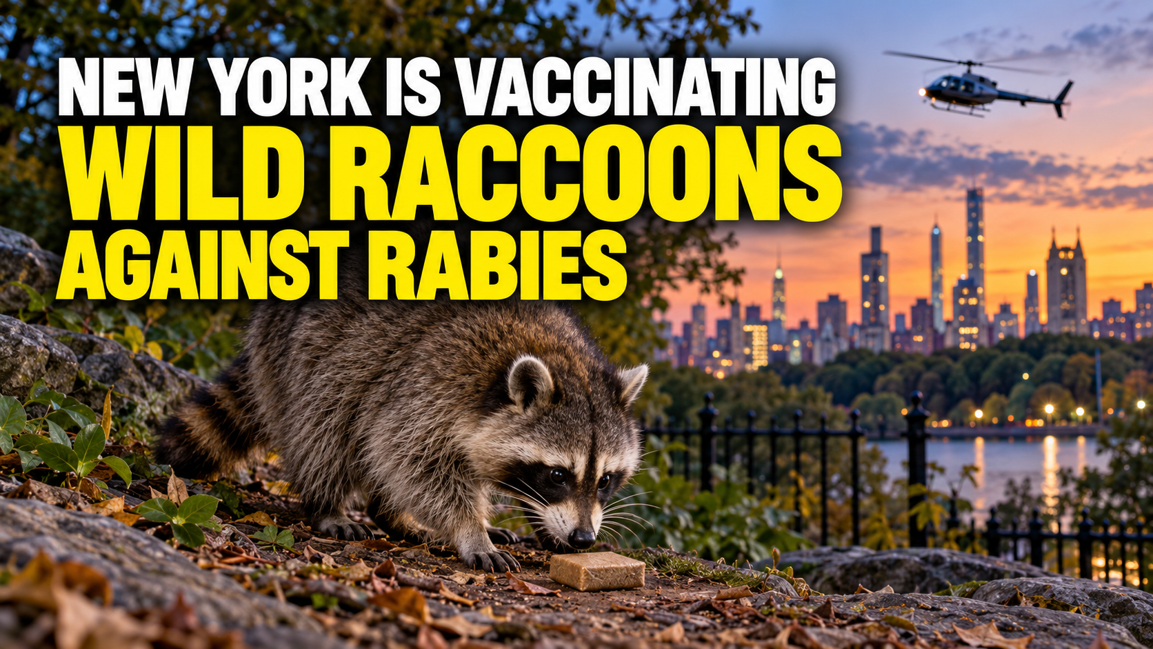 New York Is Vaccinating Wild Raccoons Against Rabies